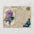 Buscar rosas antiguos postales Mariposa