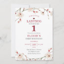 Buscar ladybird invitaciones Rojo