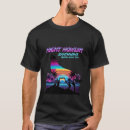 Buscar synthwave camisetas Puesta de sol neón