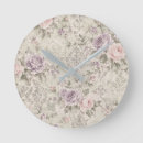 Buscar rosas rosados relojes de pared Para todos
