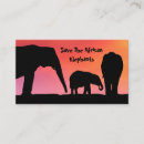 Buscar africano tarjetas de visita Animales