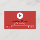 Buscar editor vídeo de tarjetas de visita Producción