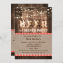 Buscar fiesta del pañal invitaciones Cerveza