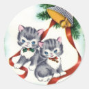 Buscar navidad del gatito pegatinas Gatitos
