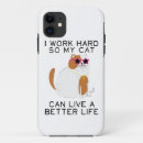 Buscar trabajo duro iphone fundas Gatito