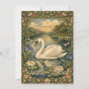 Buscar cisne del vintage invitaciones Acuarela