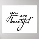 Buscar usted es hermoso posters Para ella