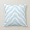 Buscar galón azul y blanco cojines Zigzag