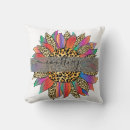 Buscar leopardo cojines Rojo