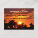 Buscar retiro del árbol tarjetas de visita El ajardinar