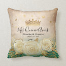 Buscar corona blanca cojines Para ella