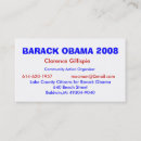 Buscar obama tarjetas de visita Elección