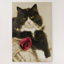 Buscar gato blanco y negro puzzles Bonito