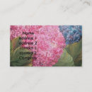 Buscar hydrangea purpura tarjetas de visita Azul