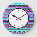 Buscar africano relojes de pared Azul
