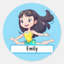 Buscar gimnastas pegatinas Chica