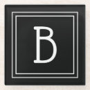 Buscar moderno posavasos Negro y blanco