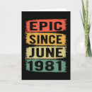 Buscar hecho en 1981 tarjetas Vintage