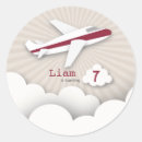 Buscar avión rojo pegatinas Cumpleaños