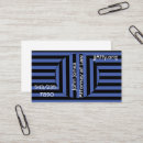 Buscar ilusión óptica tarjetas de visita Azul