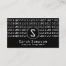 Buscar consultor informático tarjetas de visita Programador