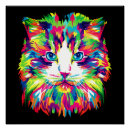 Buscar gato geométrico posters 9 º gata
