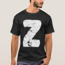 Buscar monograma z camisetas Angustiado