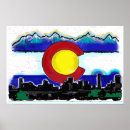 Buscar bandera de colorado posters Artístico