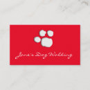 Buscar dog walking tarjetas de visita Animal