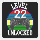 Buscar fiesta de cumpleaños 22 pegatinas Nivel