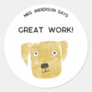 Buscar perro de trabajo pegatinas Divertido