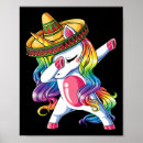 Buscar unicornio divertido posters Celebración