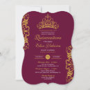 Buscar crown invitaciones Princesa quinceanera