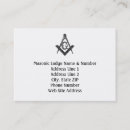Buscar casa campo masónica de tarjetas de visita Freemason