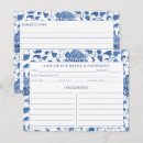 Buscar porcelana azul invitaciones Vintage
