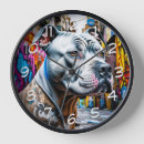 Buscar pitbull relojes de pared Perro