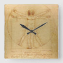 Buscar leonardo da vinci relojes de pared Hombre vitruvian