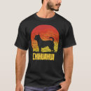 Buscar silueta del perro camisetas Puesta de sol