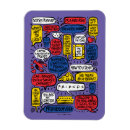 Buscar 90 años imanes Ilustracion nostálgico