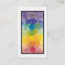 Buscar chakra tarjetas de visita Nueva edad