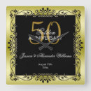 Buscar 50th wedding anniversary relojes de pared Parejas