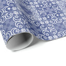 Buscar holandés papel de regalo Azul