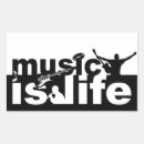 Buscar música rectangulares pegatinas Negro