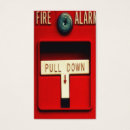 Buscar alarma tarjetas de visita Bombero