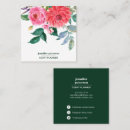 Buscar flor roja tarjetas de visita Maquillador