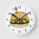 Buscar hamburguesa relojes de pared Cheeseburger