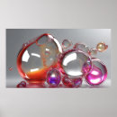 Buscar burbujas flotantes posters Brillante