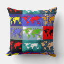 Buscar mapas decorativos cojines Mapa del mundo