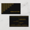 Buscar educadores tarjetas de visita Elegante
