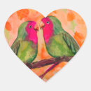 Buscar pares corazon pegatinas Pájaros